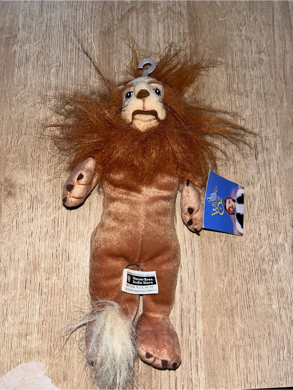 Vintage Warner Bros. Studio Store The Wizard Of Oz Cowardly Lion Bean Bag Plush